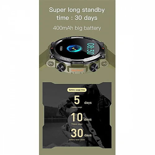 Smartwatch Bakeey  K76 Pro - Army Green