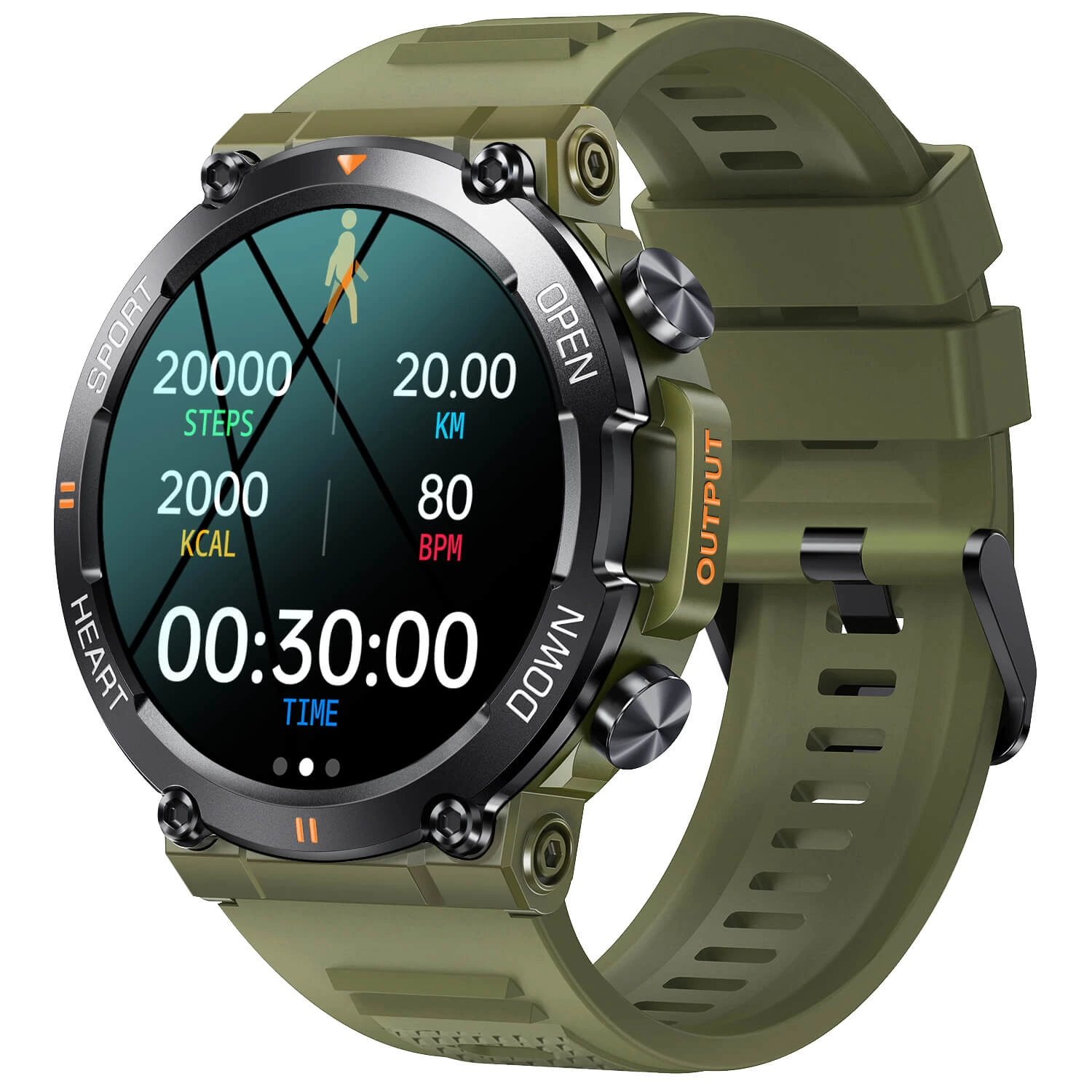 Smartwatch Bakeey K76 Pro - Army Green Smartwatch Bakeey K76 Pro - Army Green