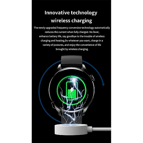 Smartwatch Microwear GT5 - Black Leather