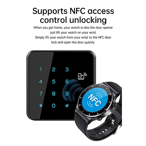 Smartwatch Microwear QW33 - Black Steel