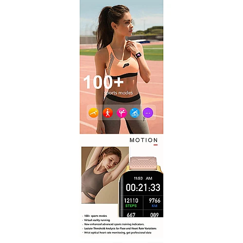 Smartwatch Microwear F12 - Pink