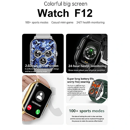 Smartwatch Microwear F12 - Pink