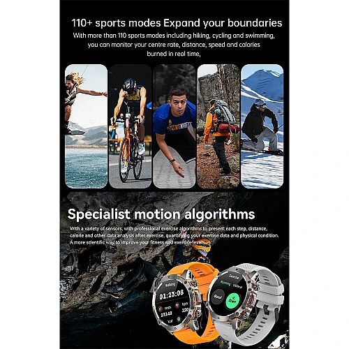 Smartwatch Microwear AK56 400mAh - Steel Black