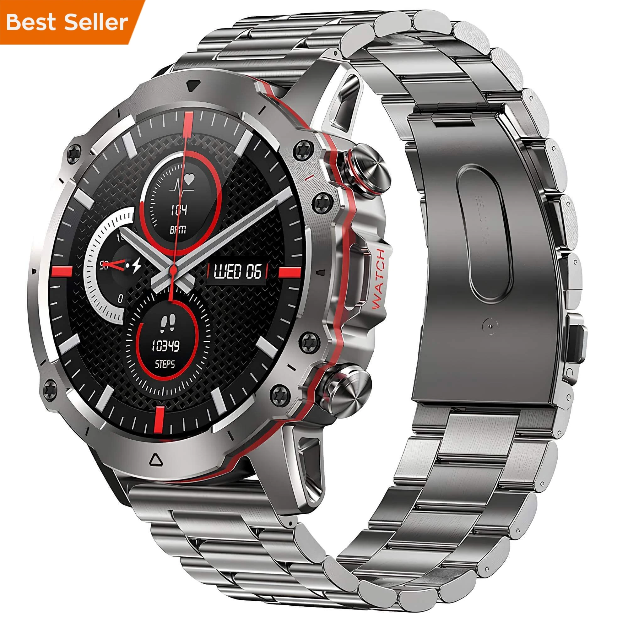 Smartwatch Microwear AK56 400mAh - Silver  Steel 