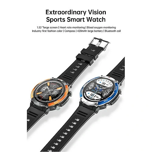 Smartwatch Microwear X11 420mAh - Black Blue