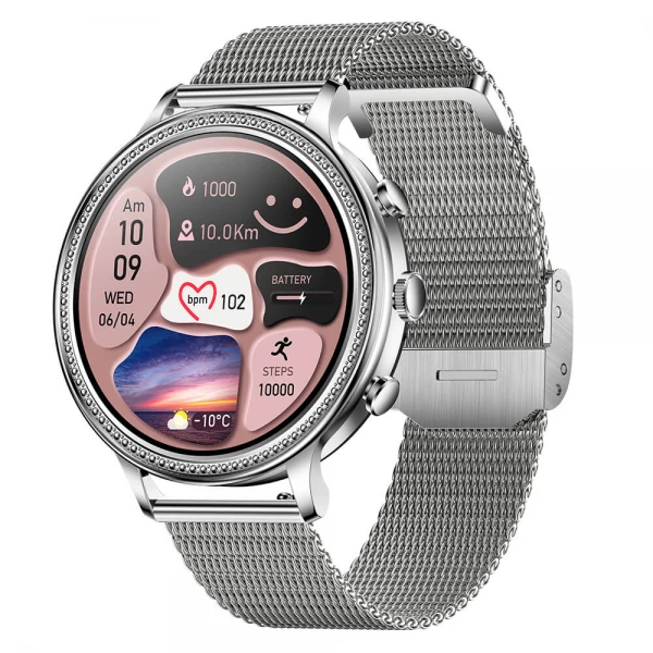 Smartwatch Microwear V60 - Steel SIlver