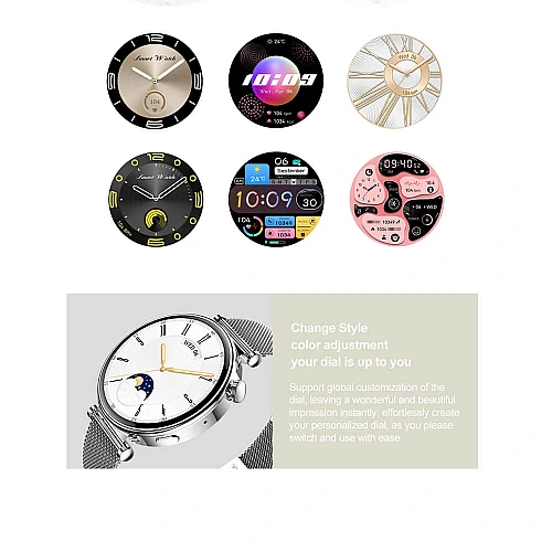 Smartwatch Microwear MK41 - Gold Steel