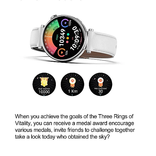 Smartwatch Microwear MK41 - Gold Steel