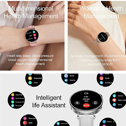 Smartwatch Microwear MK41 - Gold Steel