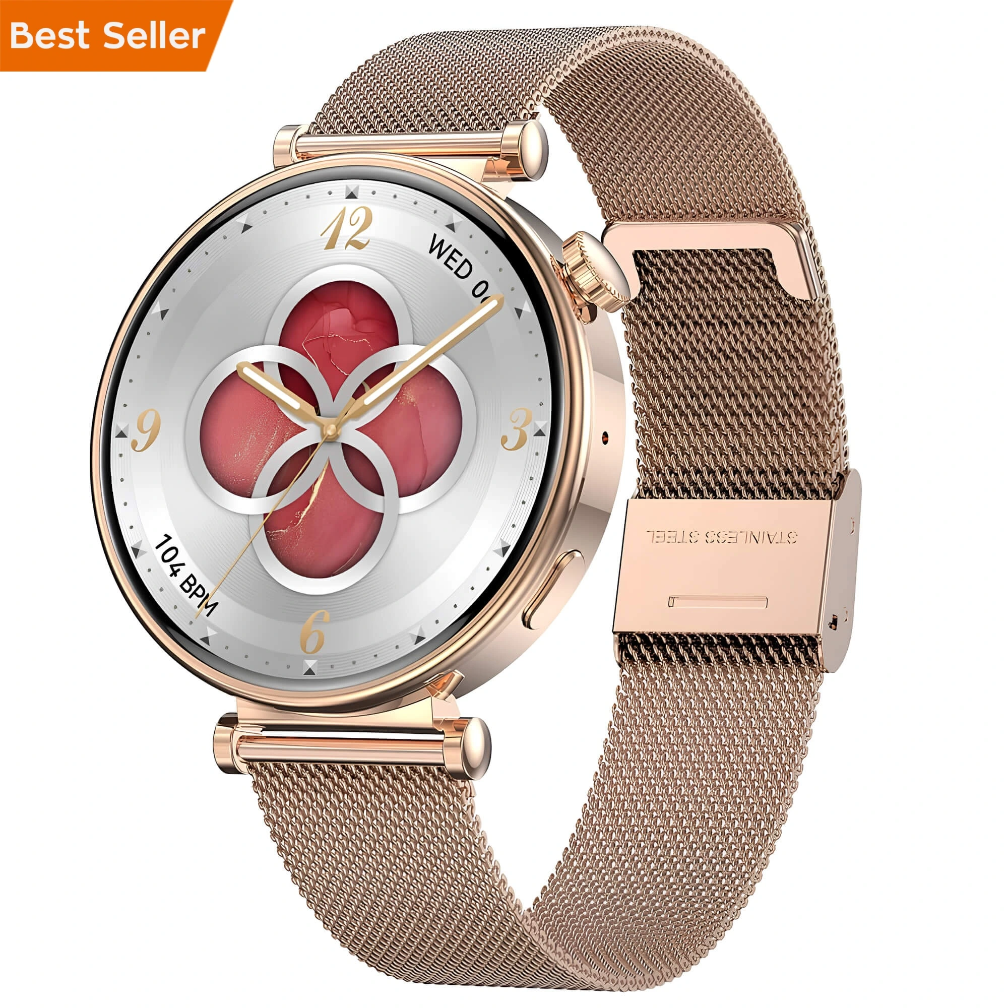 Smartwatch Microwear MK41 - Gold Steel