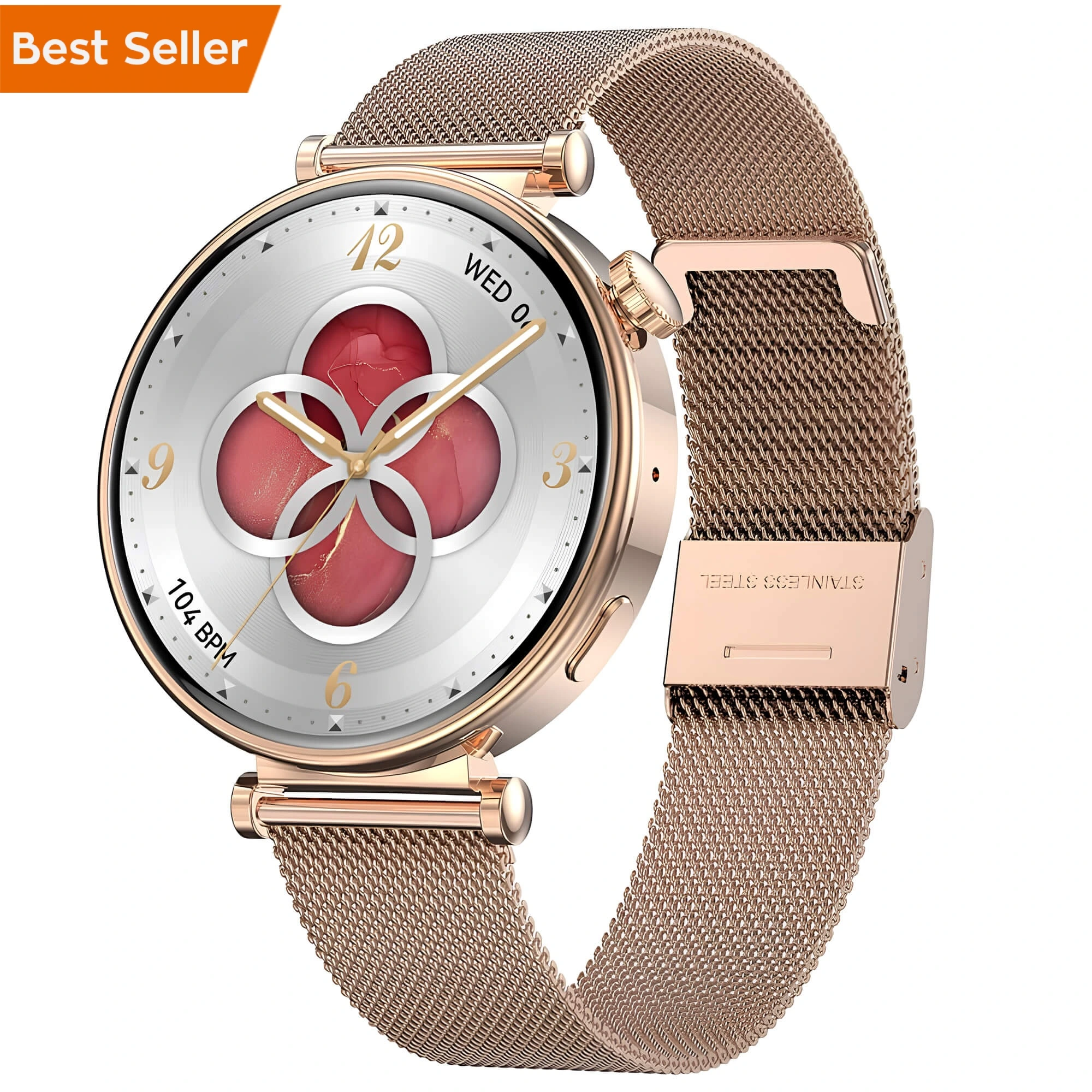 Smartwatch Microwear MK41 - Gold Steel