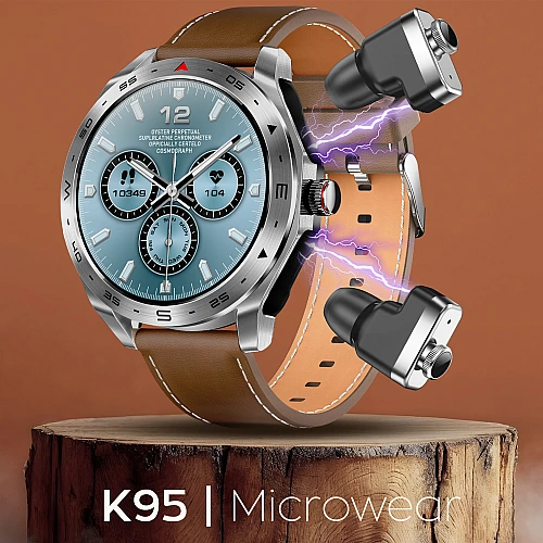 Smartwatch Microwear K95 - Brown Leather