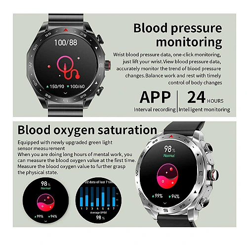 Smartwatch Microwear K95 - Steel Silver Smartwatch Microwear K95 - Steel Silver