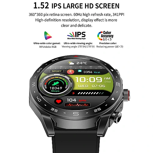 Smartwatch Microwear K95 - Steel Silver