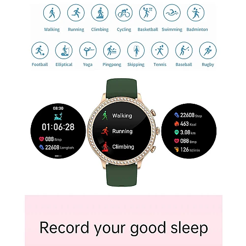 Smartwatch Microwear I70 - Gold Steel