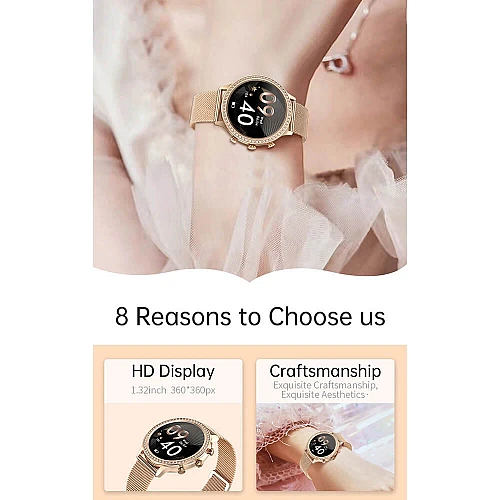 Smartwatch Microwear I70 - Gold Steel Smartwatch Microwear I70 - Gold Steel