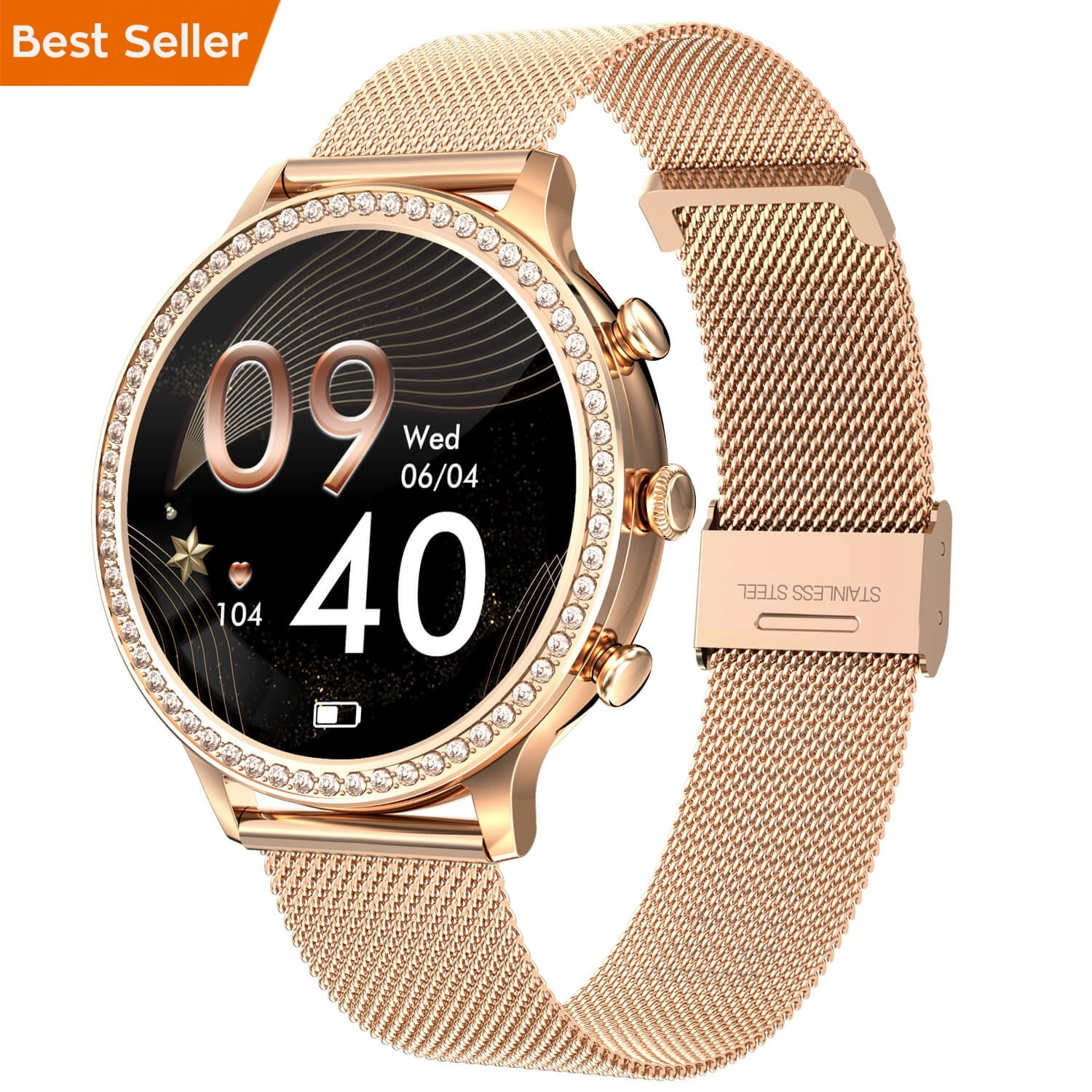 Smartwatch Microwear I70 - Gold Steel Smartwatch Microwear I70 - Gold Steel