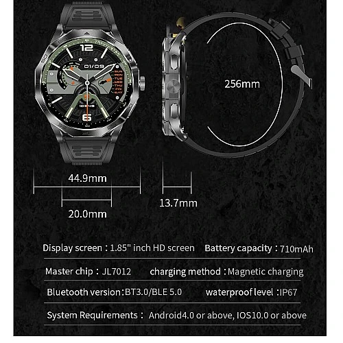 Smartwatch Microwear DA23 - Army Green