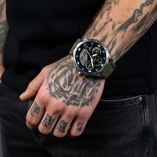 Smartwatch Microwear DA23 - Army Green