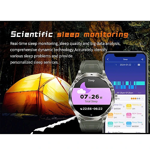 Smartwatch Microwear DA23 - Black Silicone