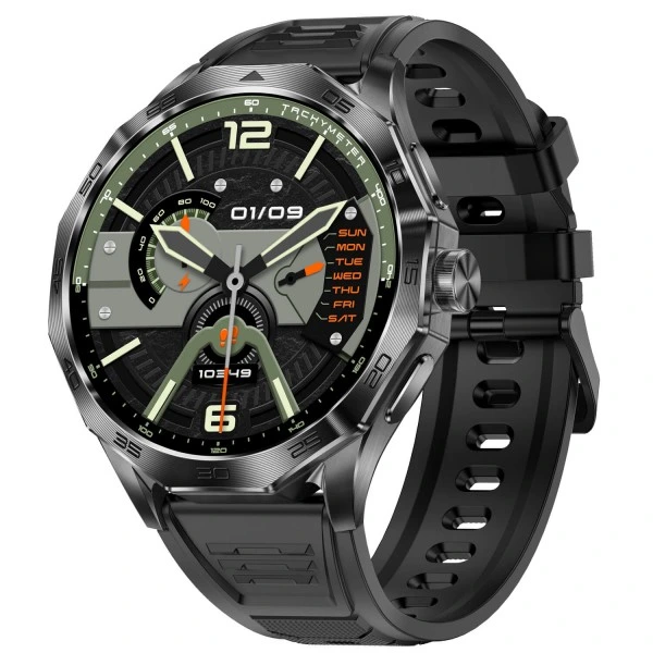 Smartwatch Microwear DA23 - Black Silicone