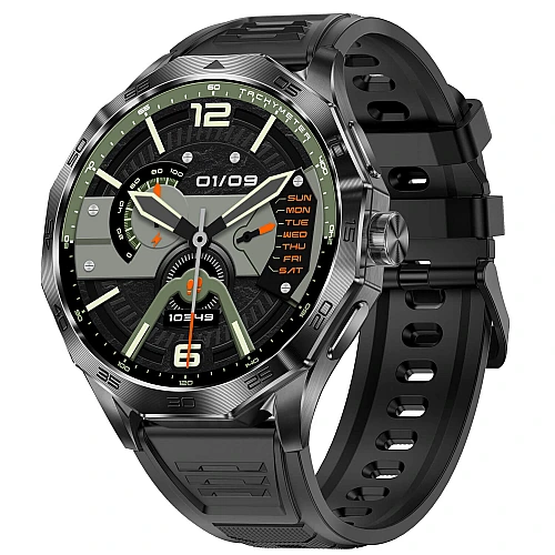 Smartwatch Microwear DA23 - Black Silicone