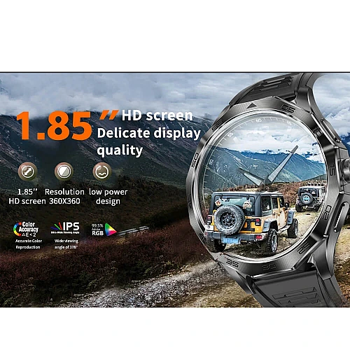 Smartwatch Microwear DA23 - Black Steel Smartwatch Microwear DA23 - Black Steel