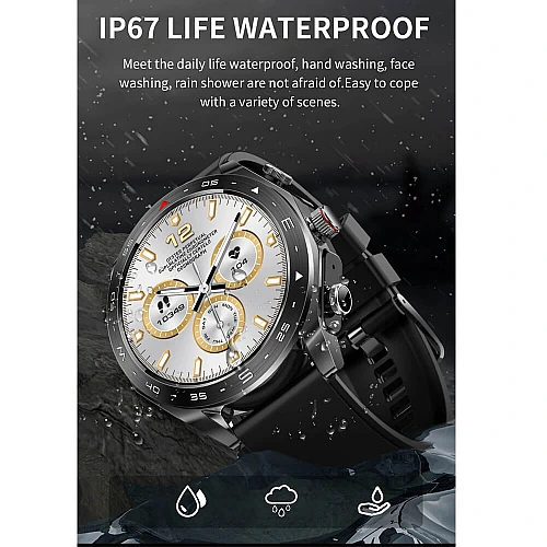 Smartwatch Microwear K95 - Black Steel