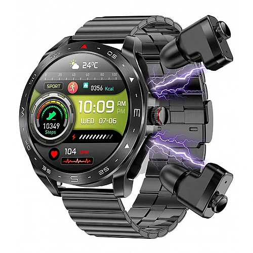 Smartwatch Microwear K95 - Black Steel