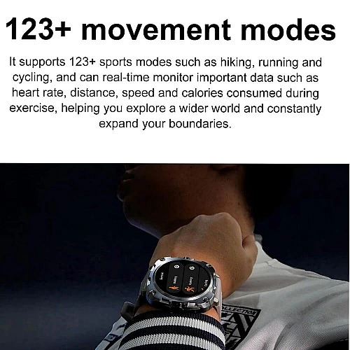 Smartwatch Microwear AK71 - Black  Steel