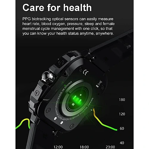 Smartwatch Microwear AK71 - Black  Steel