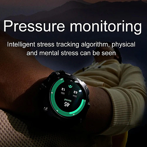 Smartwatch Microwear AK71 - Black  Steel