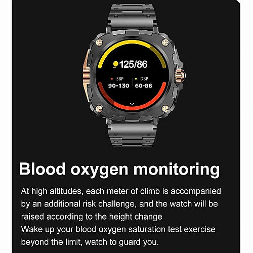 Smartwatch Microwear AK71 - Black  Steel