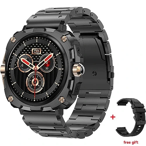 Smartwatch Microwear AK71 - Black  Steel