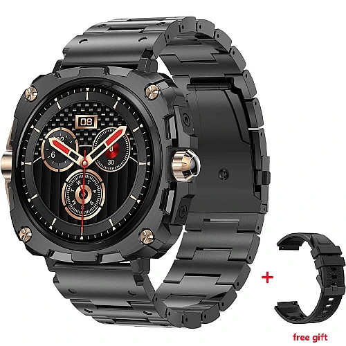 Smartwatch Microwear AK71 - Black  Steel