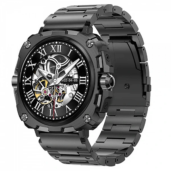 Smartwatch Microwear AK71 - Black  Steel