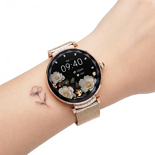 Smartwatch Microwear NX7 Pro  - Gold Steel