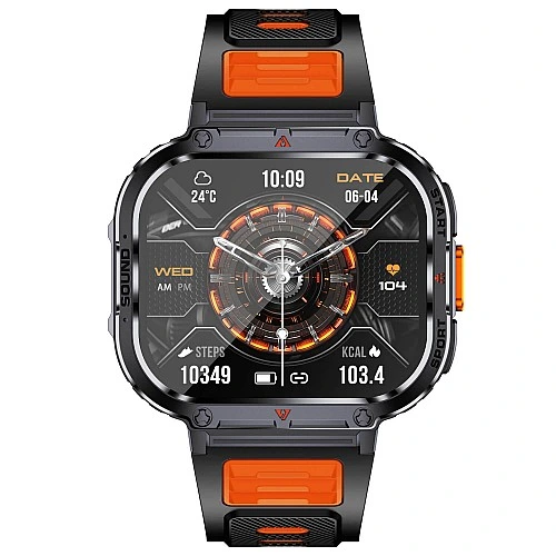 Smartwatch Microwear NX23 - Orange Black
