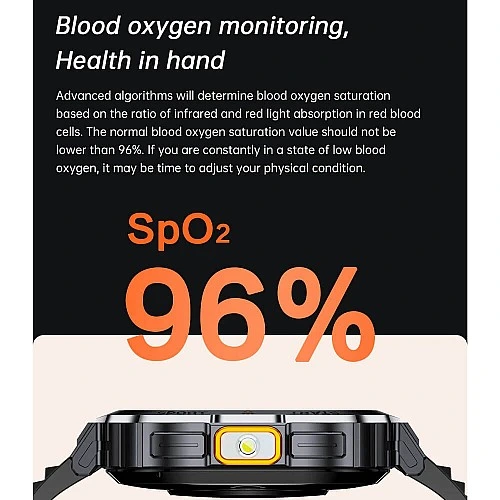 Smartwatch Microwear NX23 - Orange Black