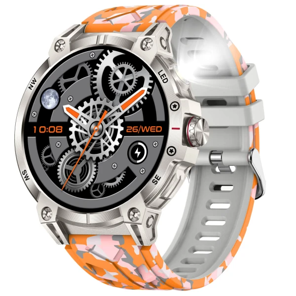 Smartwatch Microwear KC89 - Orange camo