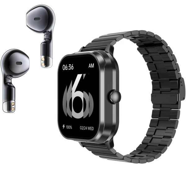 Smartwatch Microwear D8 Pro - Black Steel