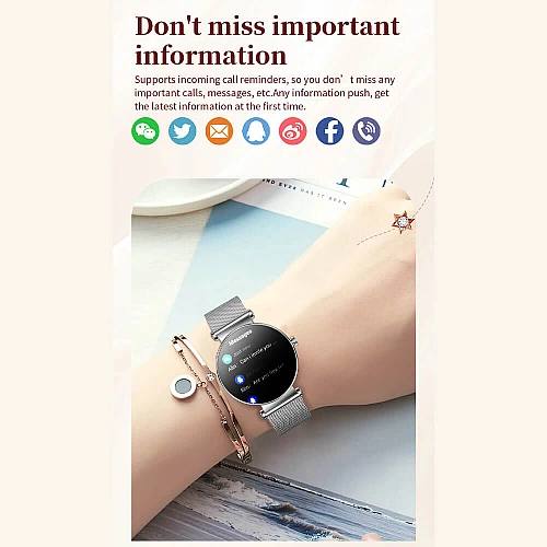 Smartwatch Microwear Y16 - Black Steel