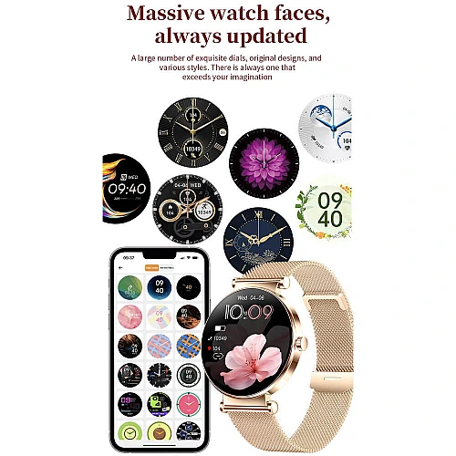 Smartwatch Microwear Y16 - Black Steel