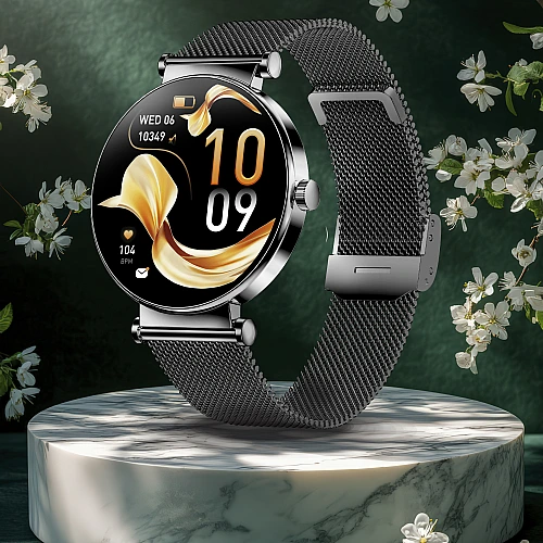 Smartwatch Microwear Y16 - Black Steel