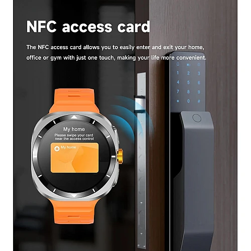 Smartwatch Microwear F7 - Black  Steel