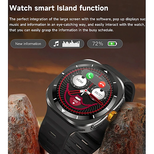 Smartwatch Microwear F7 - Black  Steel