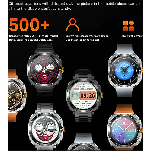 Smartwatch Microwear F7 - Black  Steel