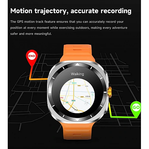 Smartwatch Microwear F7 - Black  Steel