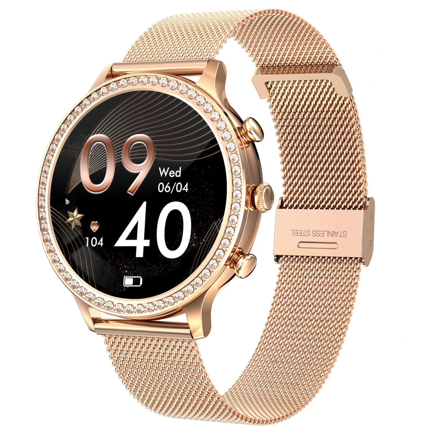 Smartwatch Microwear I70 - Gold Steel