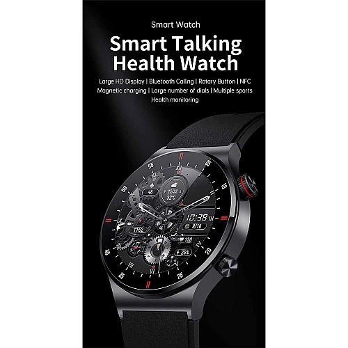 Smartwatch Microwear QW33 - Black Steel Smartwatch Microwear QW33 - Black Steel